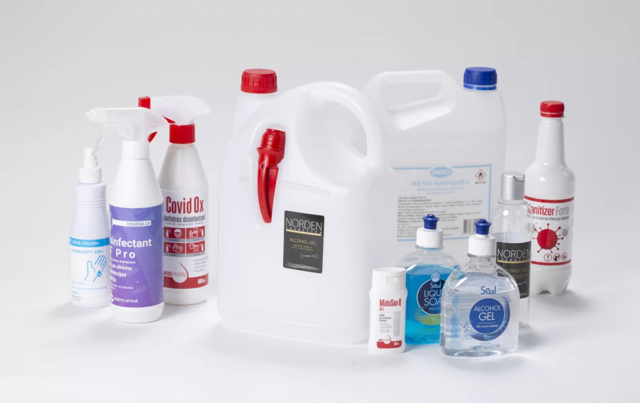 Different types of Covid-19 pandemic disinfectant products